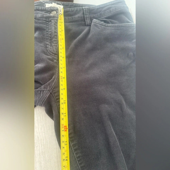 Eileen Fisher Organic Cotton Tencel Stretch Corduroy Pant Gray Size 6 *Read - Picture 8 of 11